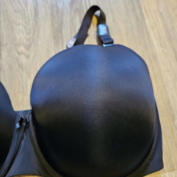 Torrid Curve Lightly Lined Tshirt Bra Size 44H Back Smoothing Black NWT - Picture 4 of 10